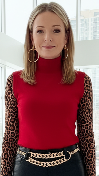 Sleeveless Turtle Neck Sweater Top